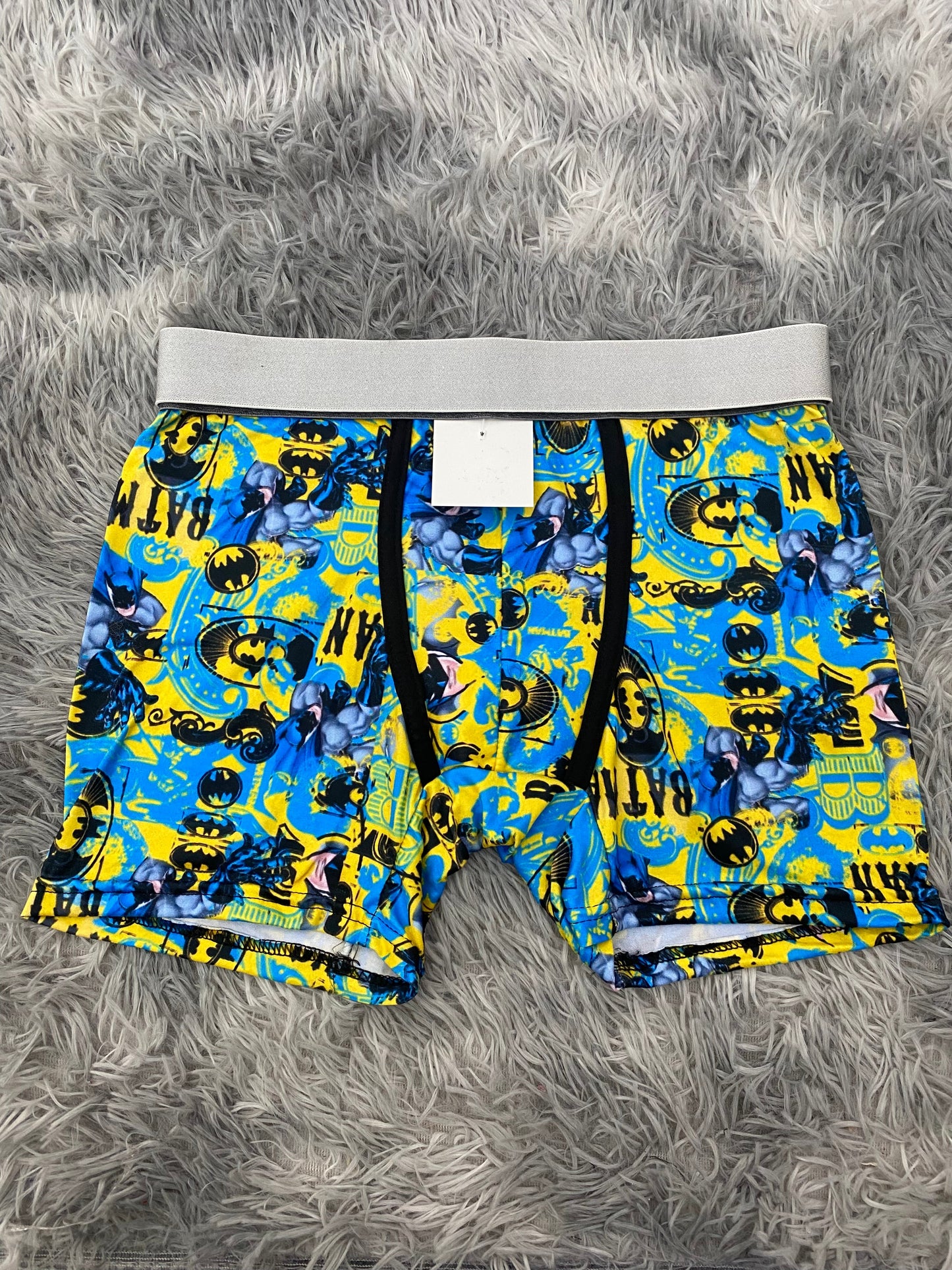 Batman fondo azul y amarillo Boxer De Hombre