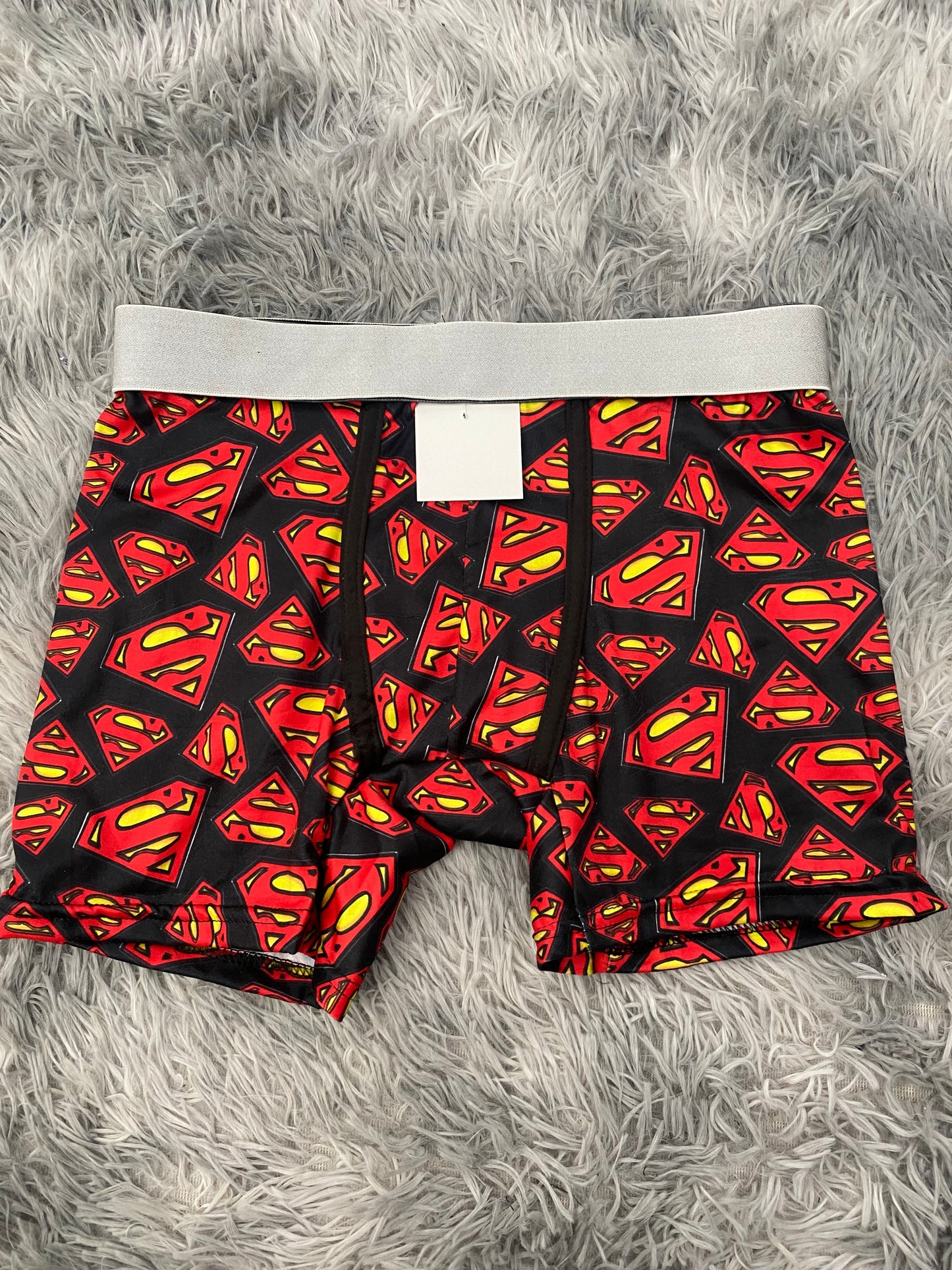 Superman logo fondo negro Boxer De Hombre