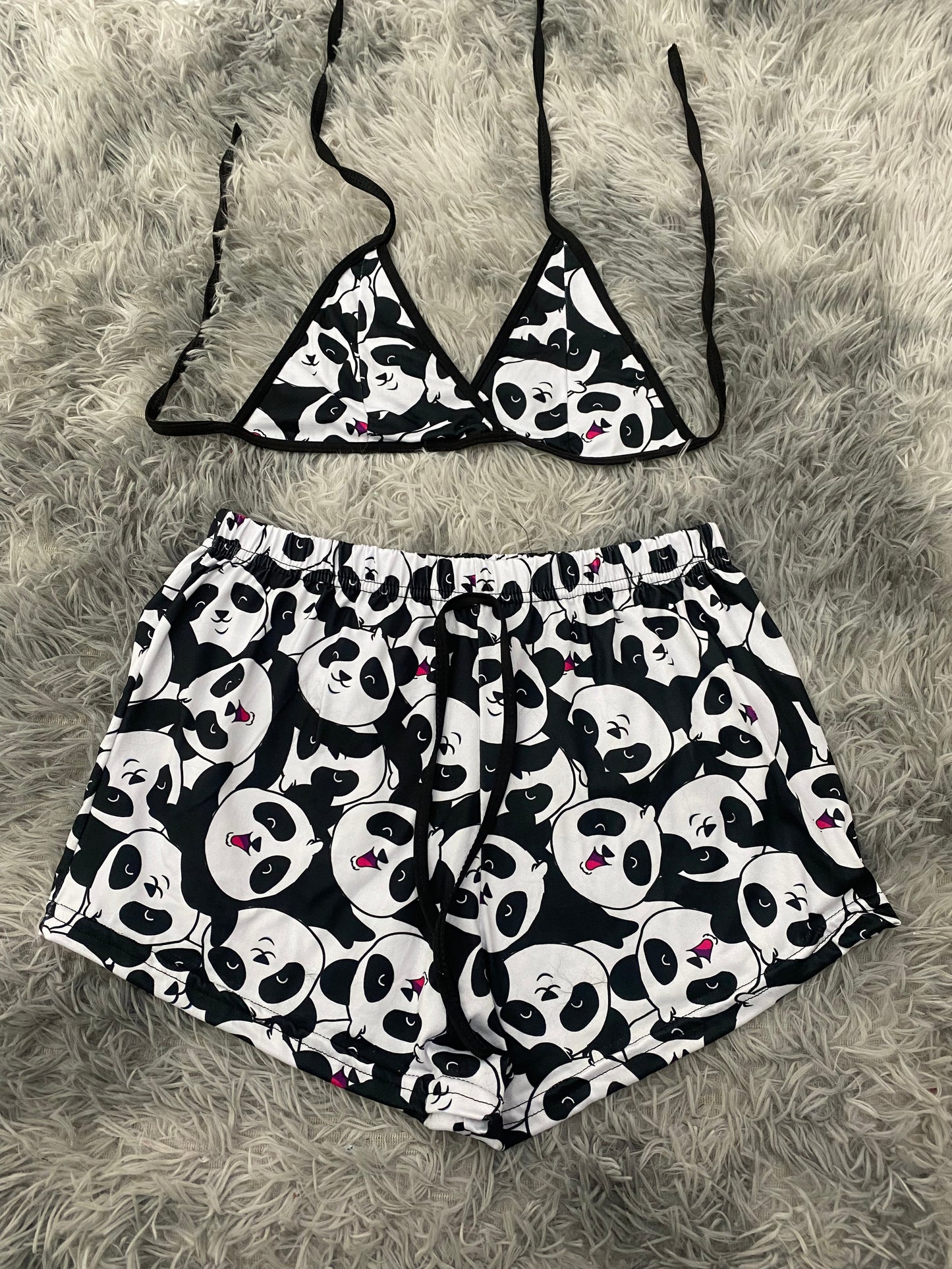 Pandas Top Con Short Unitalla De Brush