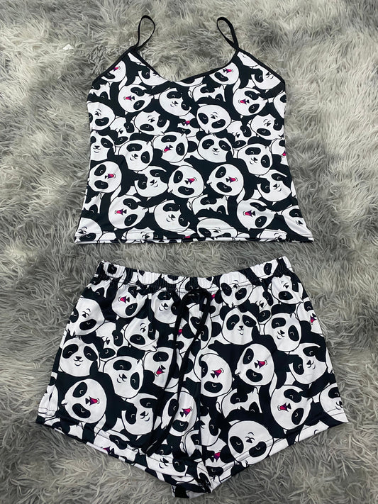 Pandas Blusa Con Short