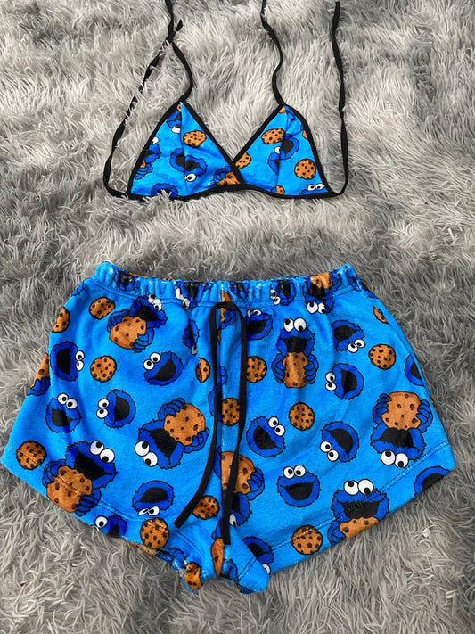 Come galletas top con short unitalla de afelpado