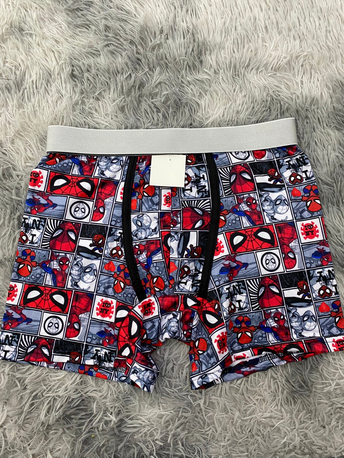 Spiderman cuadros blancos Boxer De Hombre Xl