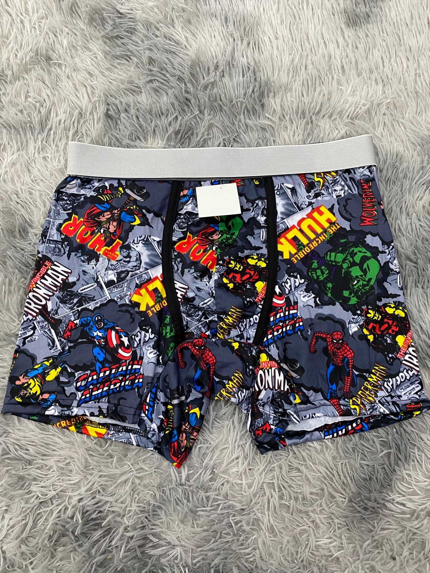 Marvel comics gris Boxer De Hombre Xl