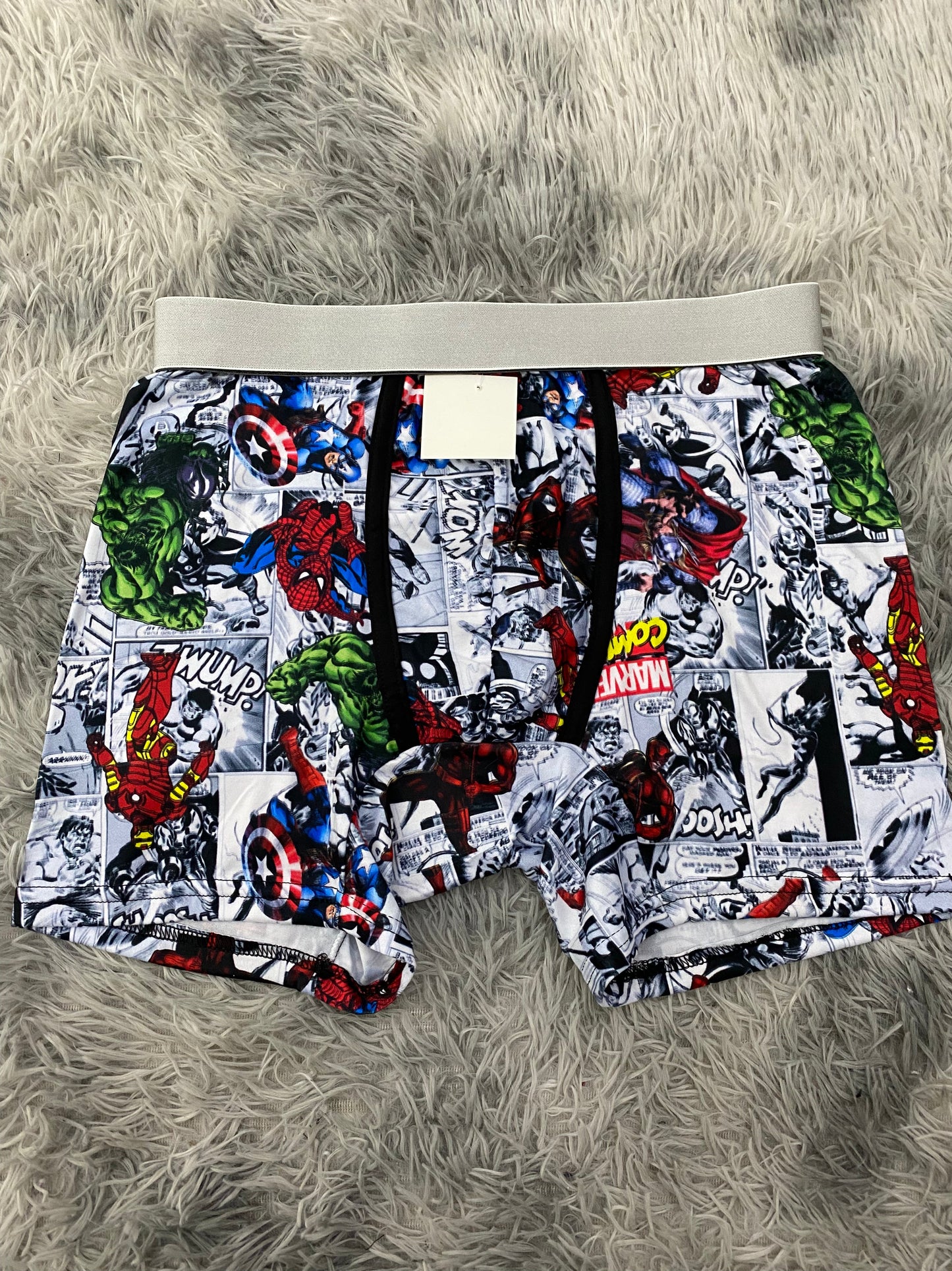 Marvel comics blanco Boxer De Hombre Xl