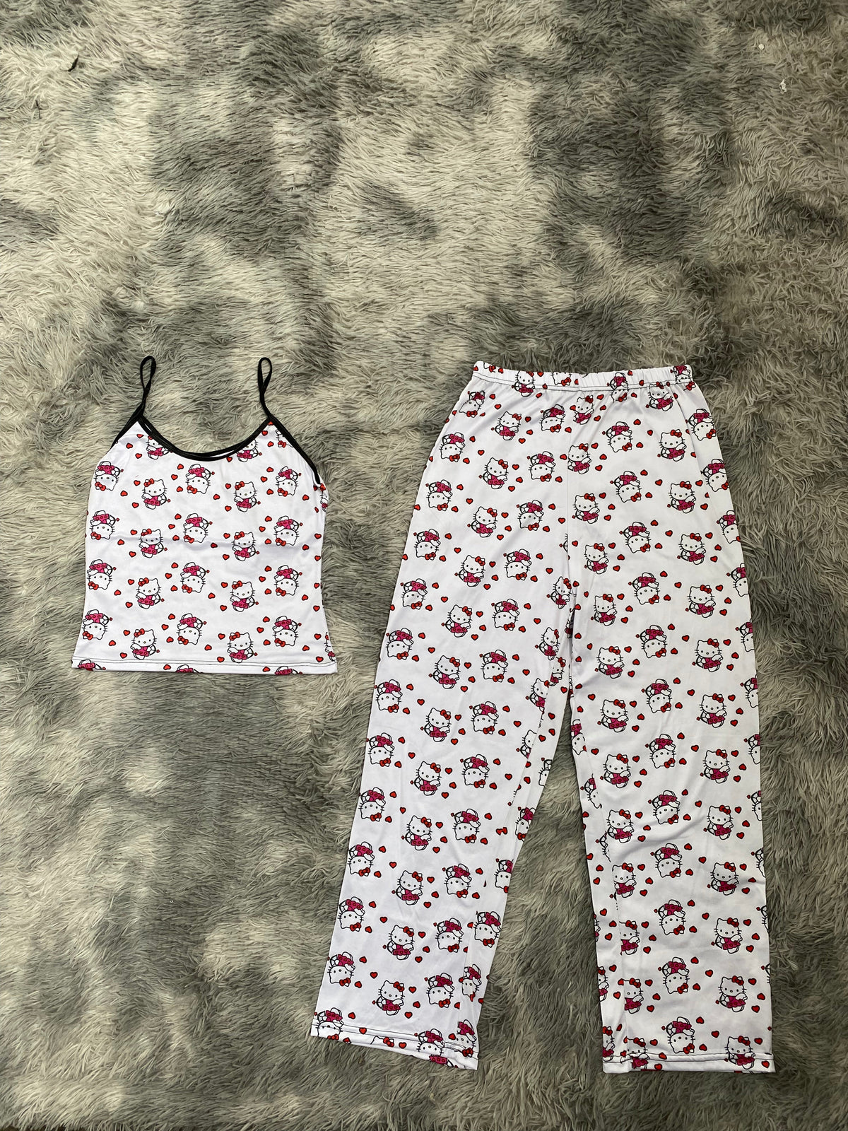 Hello Kitty cupido Blusa Con Pantalón Pijama De Dama