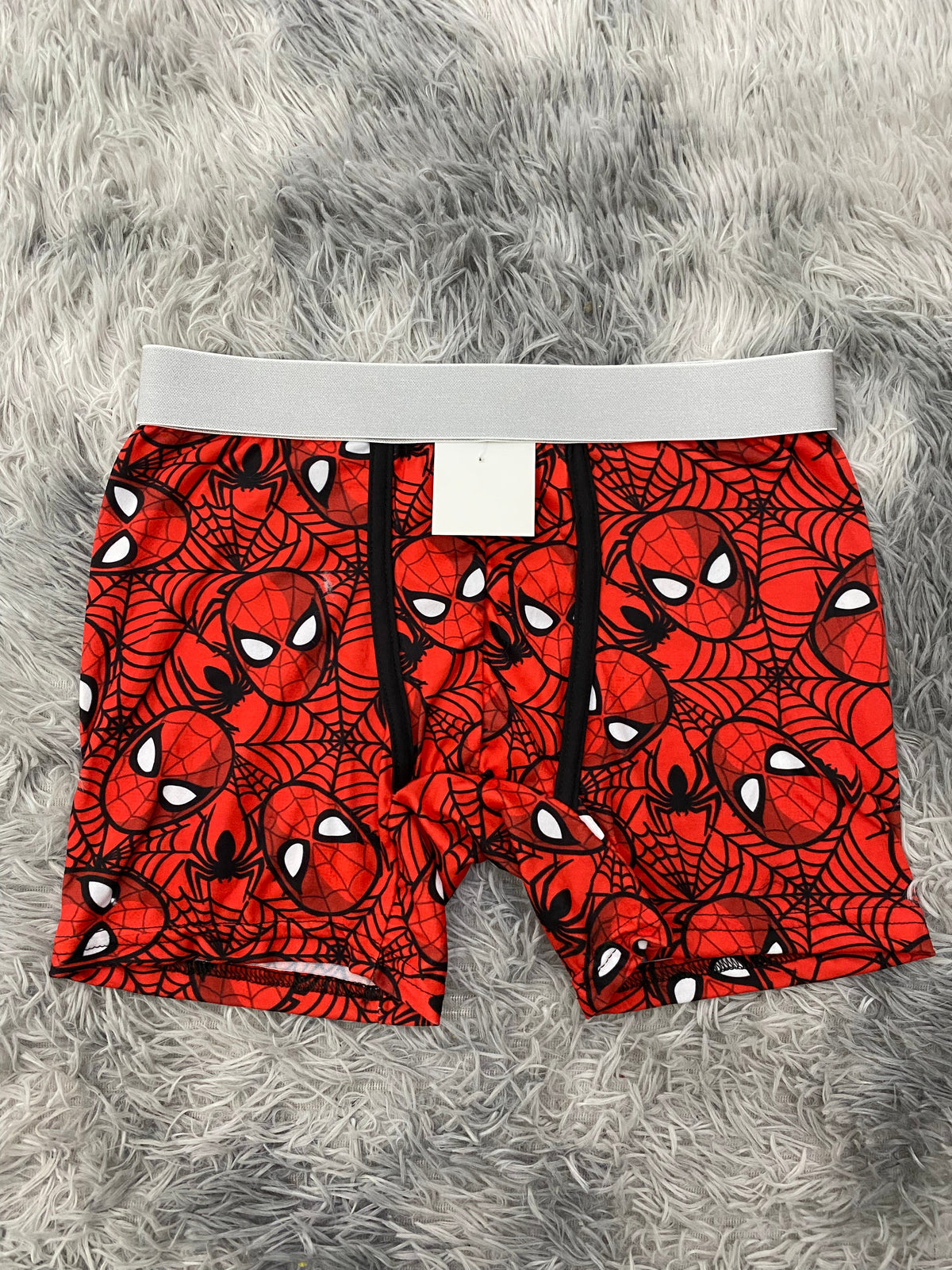 Spiderman telaraña negra fondo rojo  Boxer De Hombre unitalla