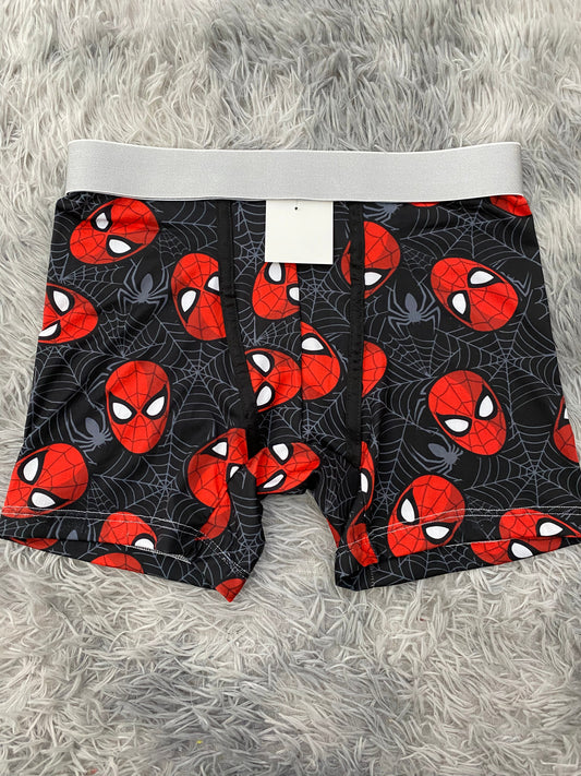 Spiderman telaraña gris fondo negro Boxer De Hombre unitalla