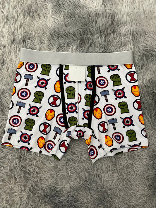 Avengers logos fondo blanco Boxer De Hombre unitalla