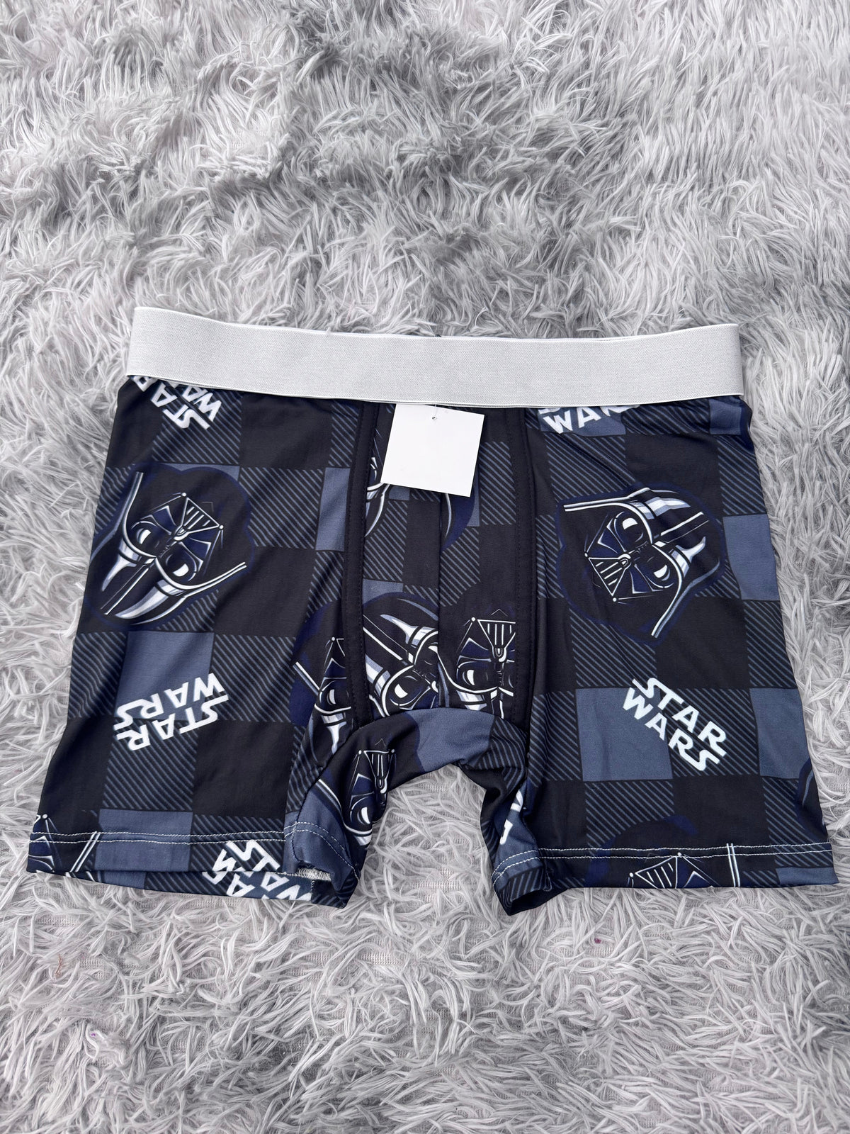 Star Wars cuadros rayados Boxer De Hombre unitalla