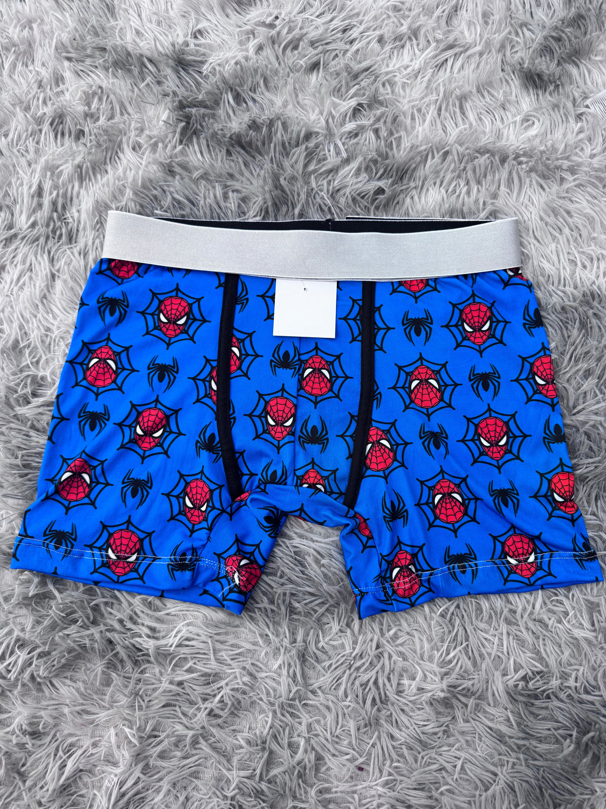 Spiderman y araña fondo azul Boxer De Hombre unitalla