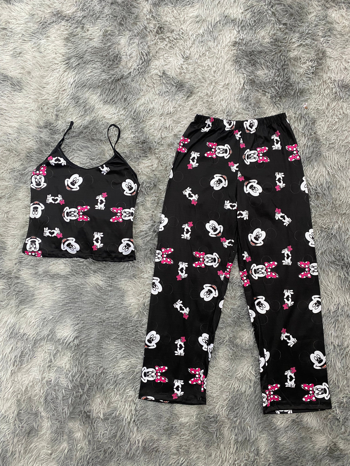 Mickey y Minnie  Blusa Con Pantalón Pijama De Dama