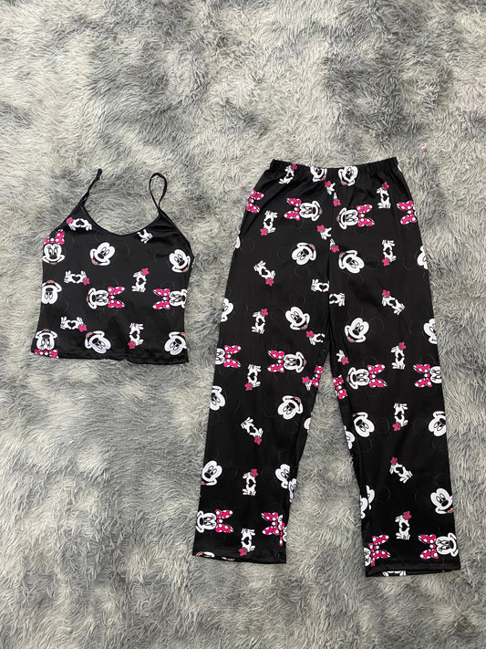 Mickey y Minnie  Blusa Con Pantalón Pijama De Dama