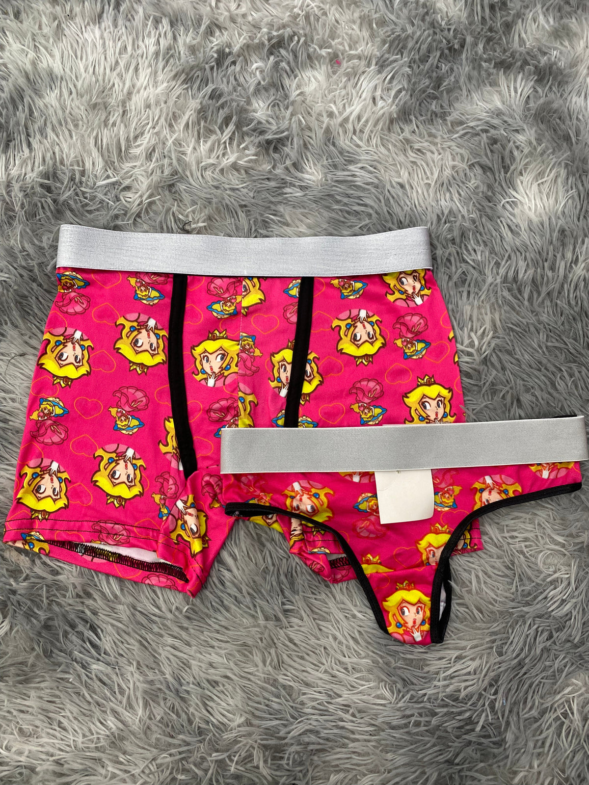 Princesa peach fondo rosa Duo Unitalla Con Tanga