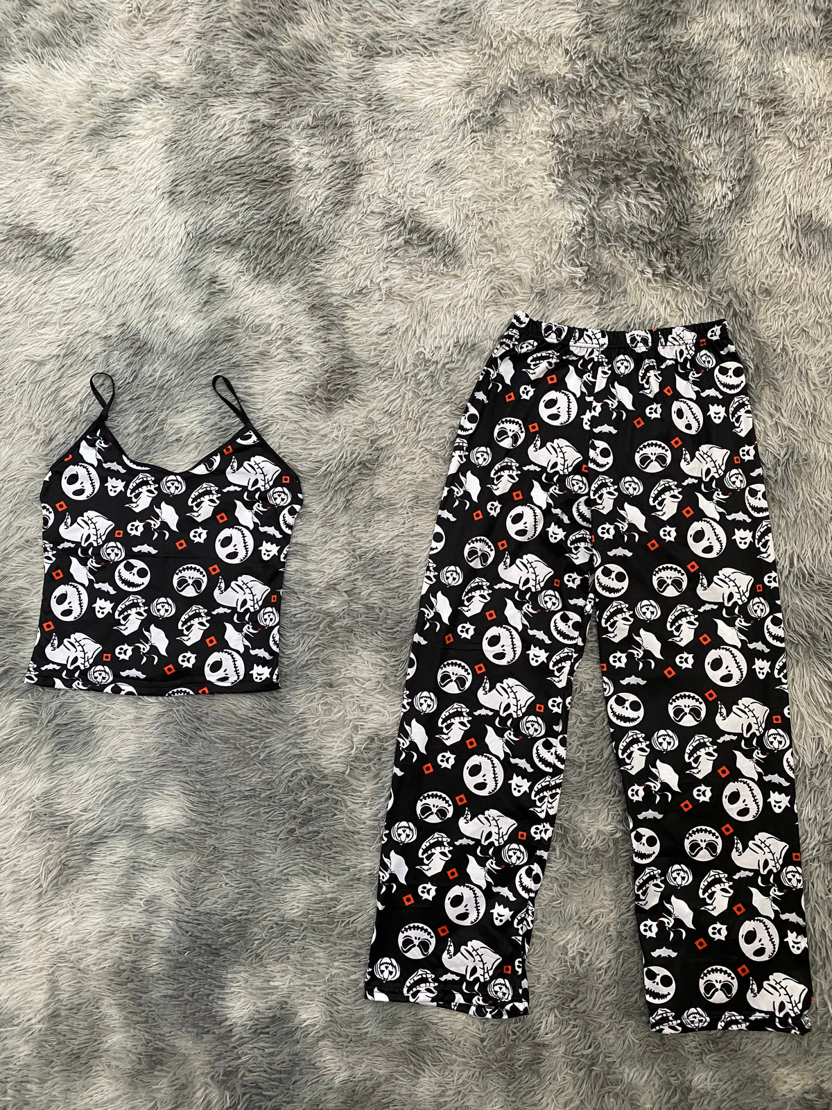Jack hallowen Blusa Con Pantalón Pijama De Dama