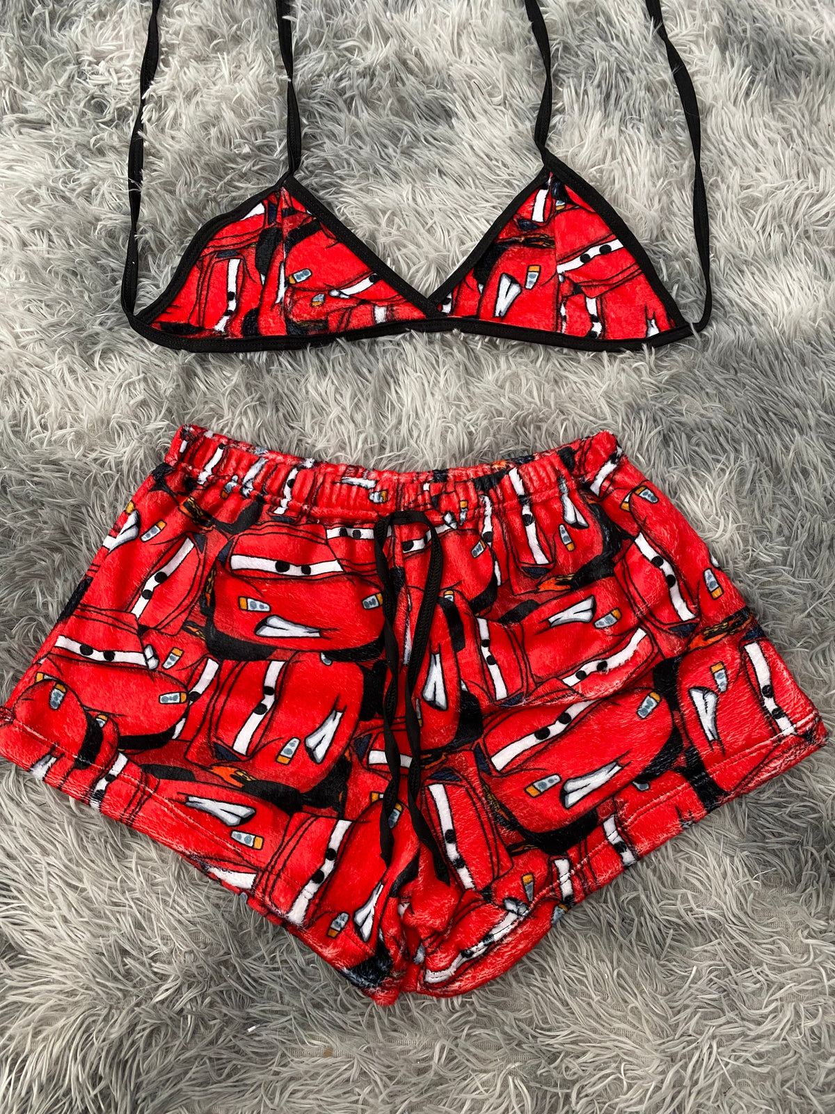 Mcqueen Caras top con short unitalla de afelpado