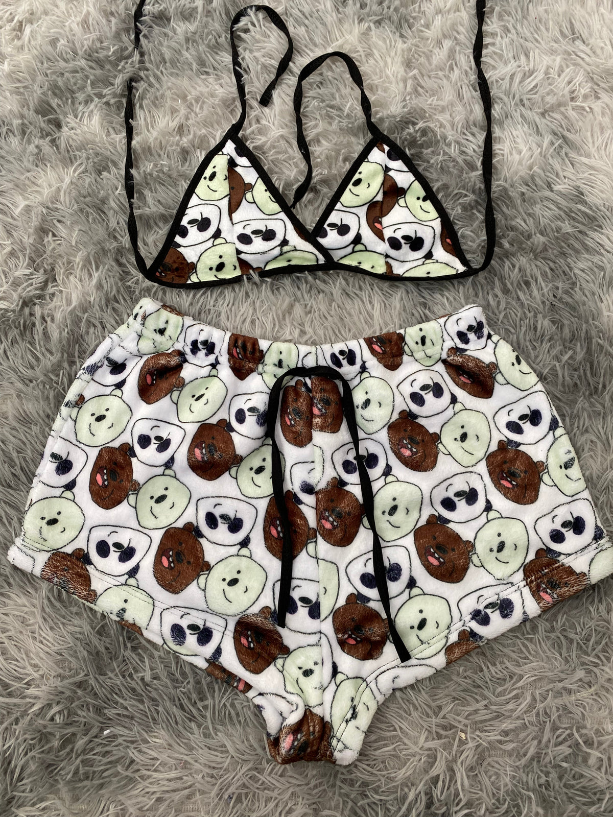 Osos desastrosos top con short unitalla de afelpado