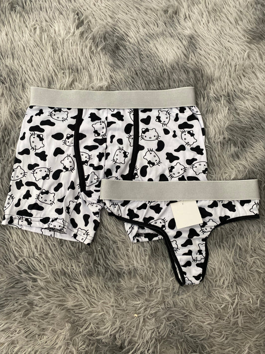 Hello kitty vaca Dúo con tanga unitalla