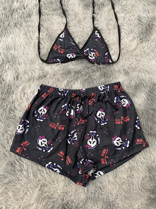 Hello kitty scream Top Con Short Unitalla De Brush