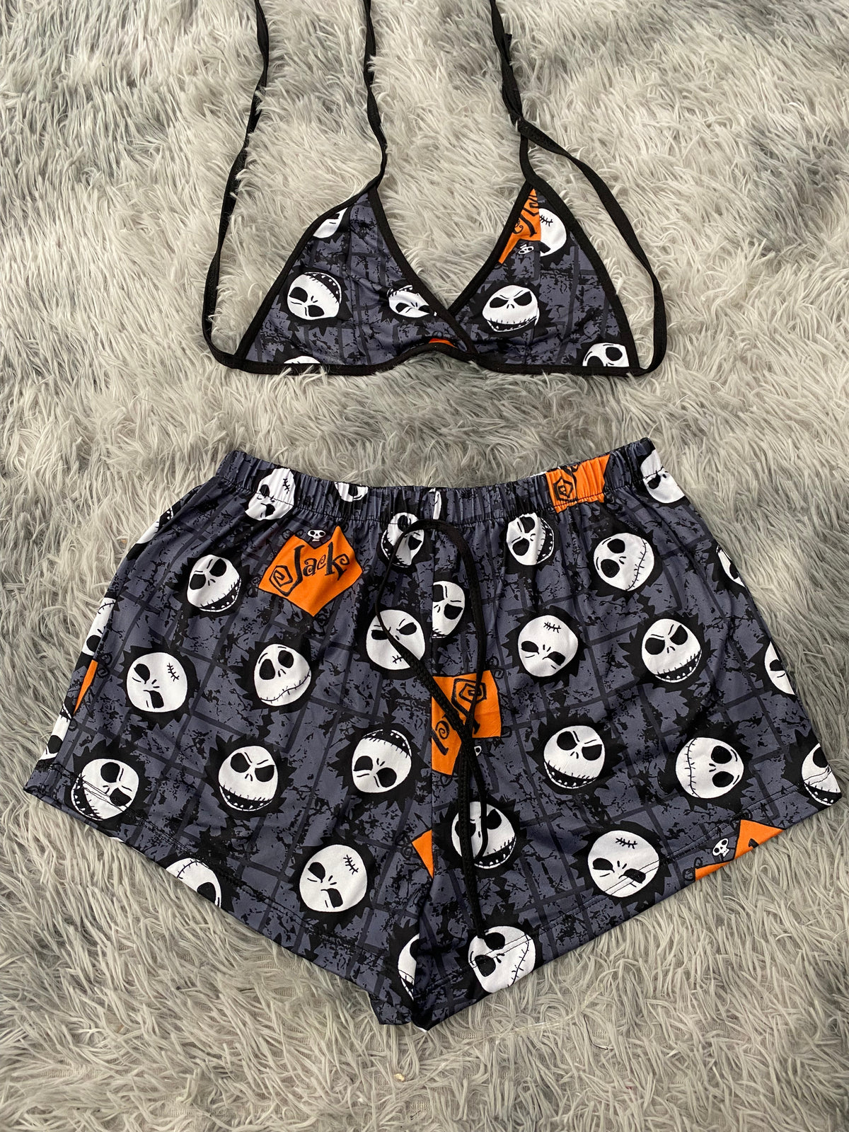 Jack con naranja  Top Con Short Unitalla De Brush