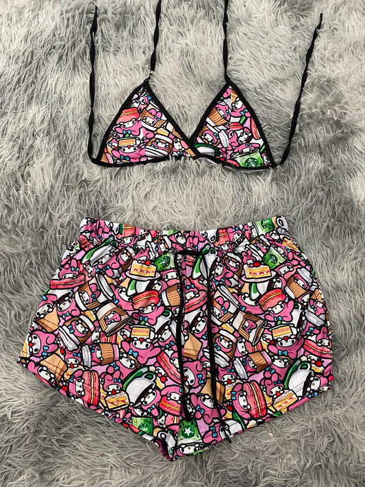 My melody Starbucks Top Con Short Unitalla De Brush