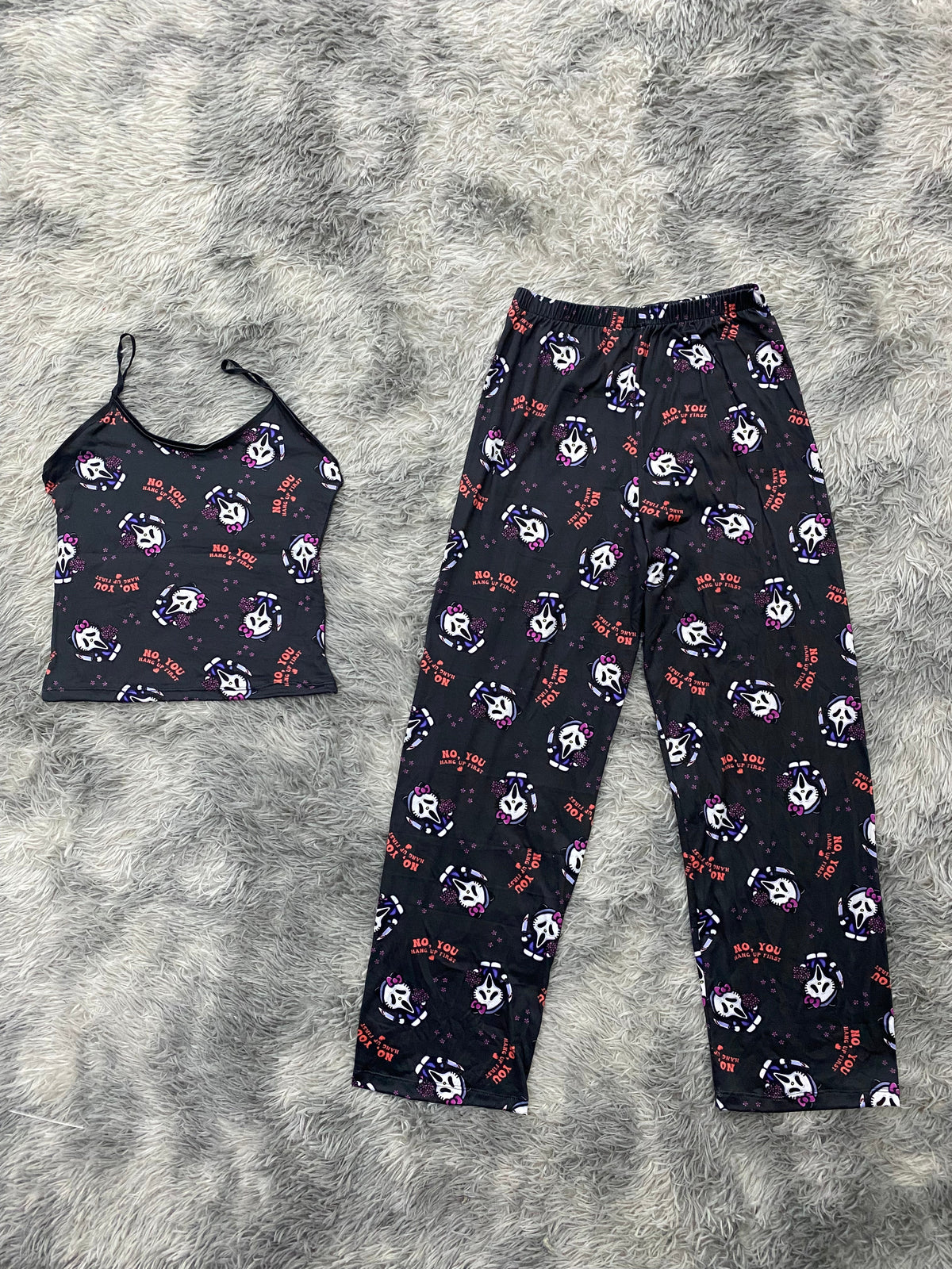 Hello Kitty Scream Blusa Con Pantalón Pijama De Dama