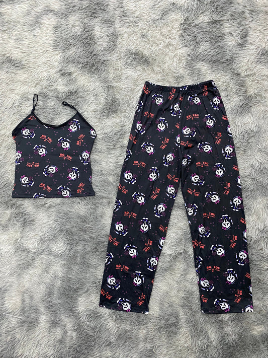 Hello Kitty Scream Blusa Con Pantalón Pijama De Dama