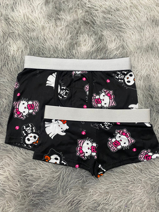 Hello kitty momia fondo negro  Duo Con Boxer