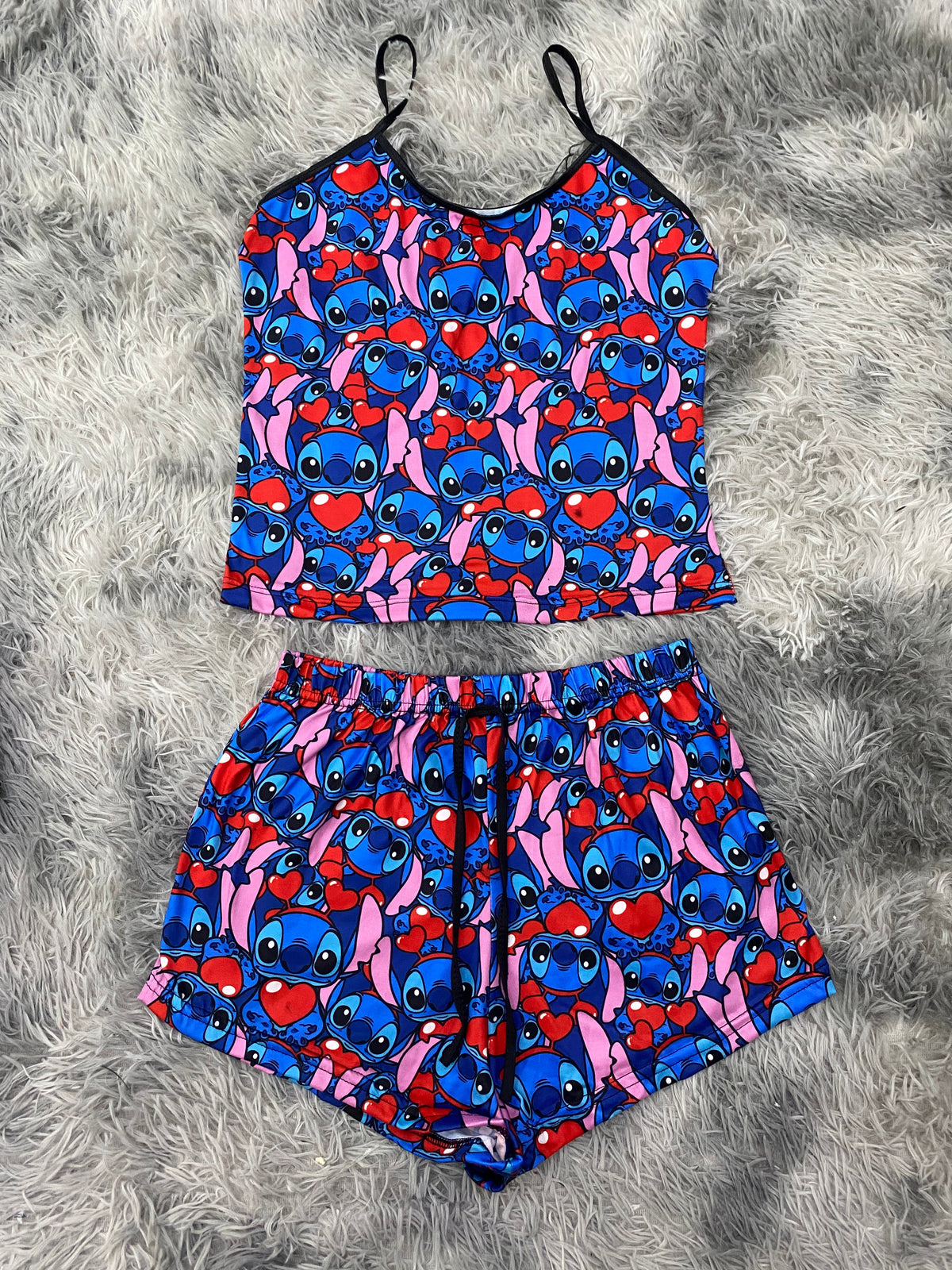 Stitch corazones Blusa Con Short