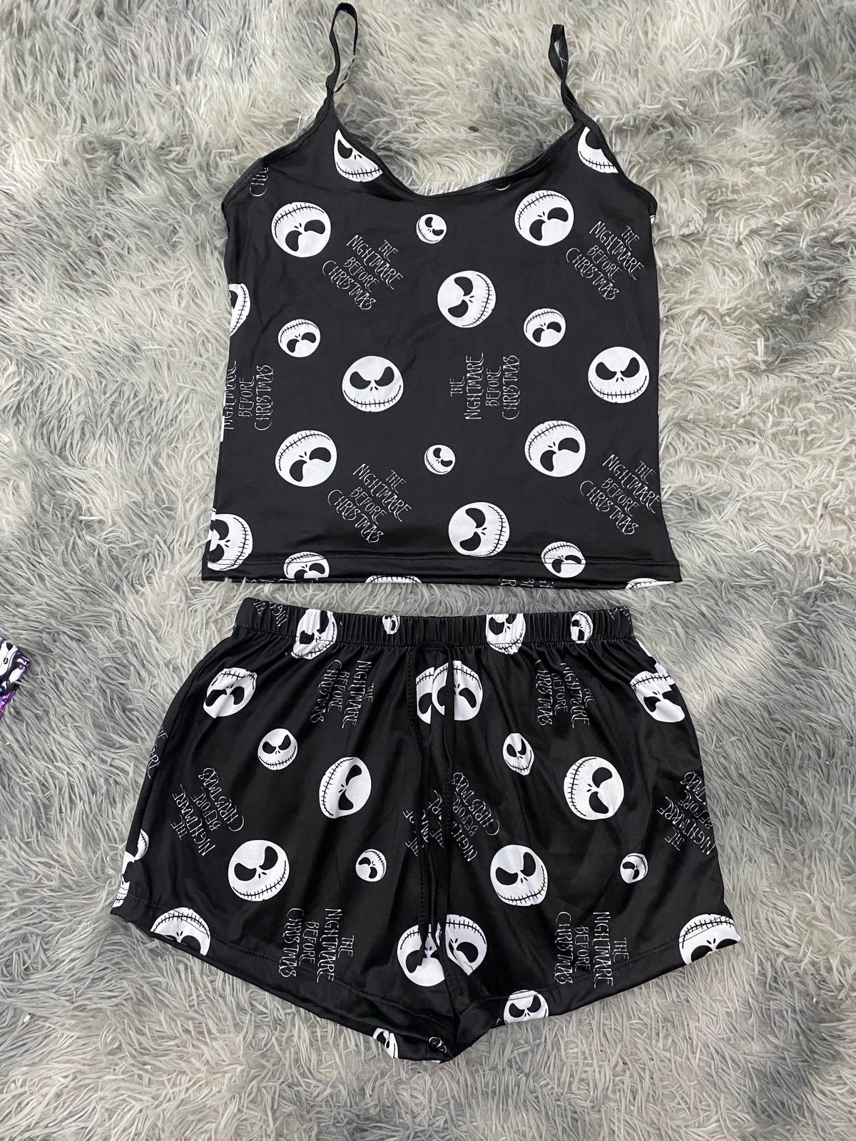 Jack y letras blancas Blusa Con Short