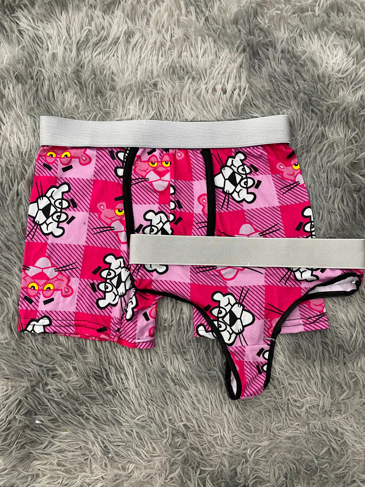 Pantera rosa cuadros Duo Unitalla Con Tanga
