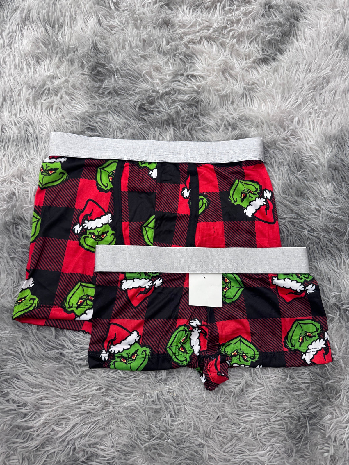 Grinch cuadros rojos Duo Con Boxer Xl