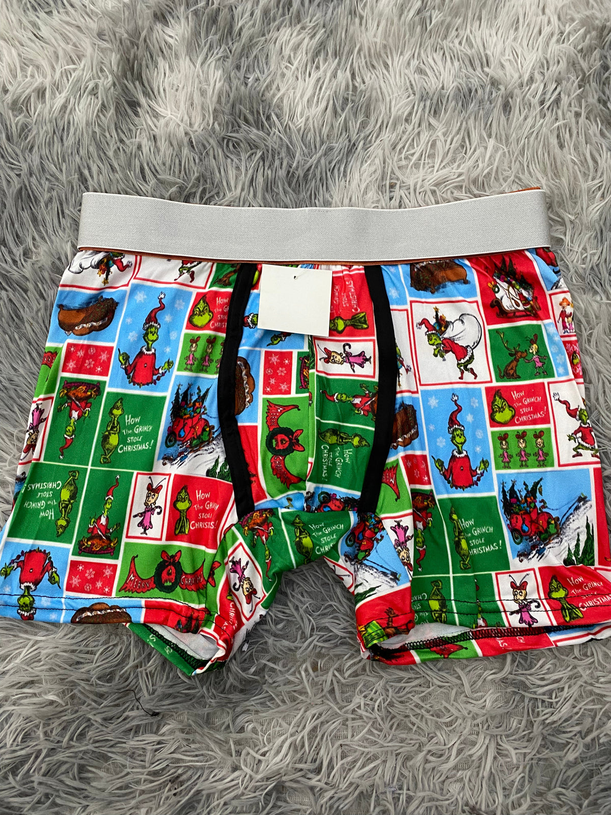 Grinch animado cuadros Boxer De Hombre unitalla