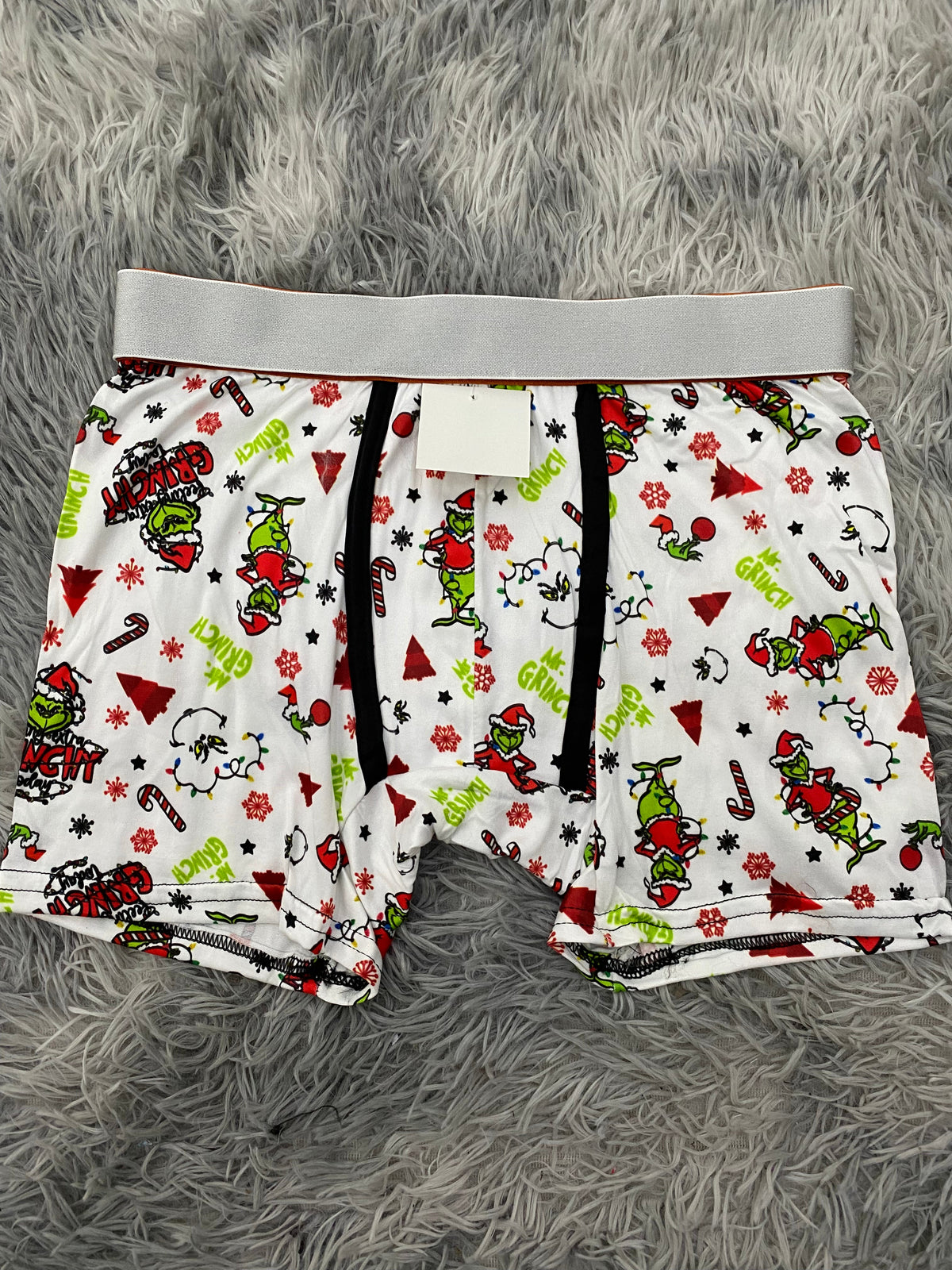 Grinch luces de navidad blanco Boxer De Hombre unitalla