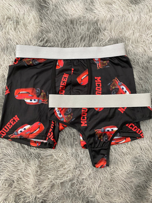McQueen letras fondo negro Duo Con Tanga Xl