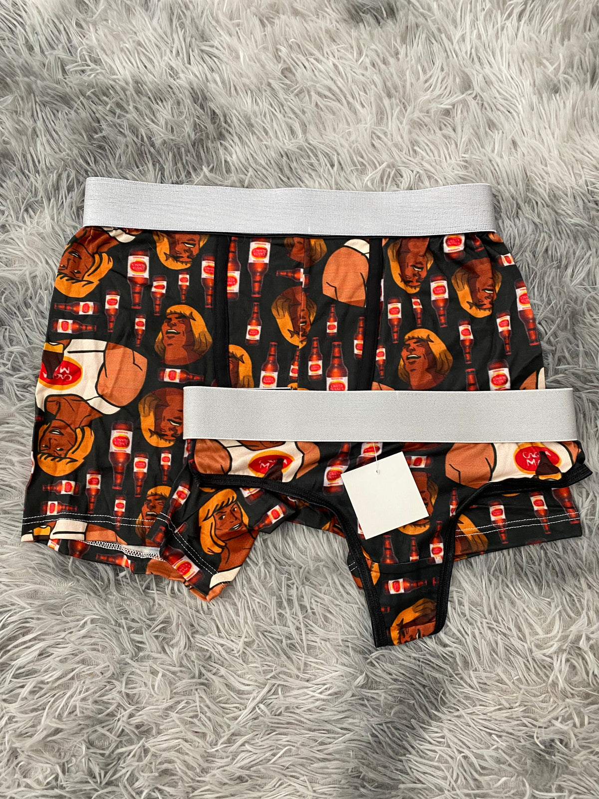 He man y carta blanca  Duo Unitalla Con Tanga