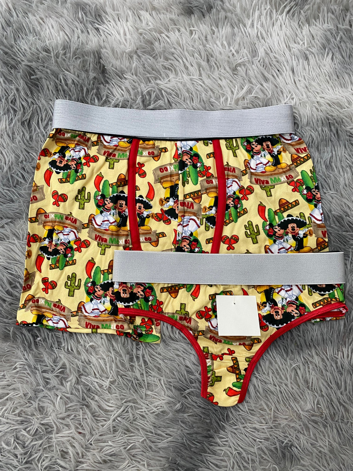 Mickey y Minnie Mouse viva Mexico Duo Con Tanga Xl