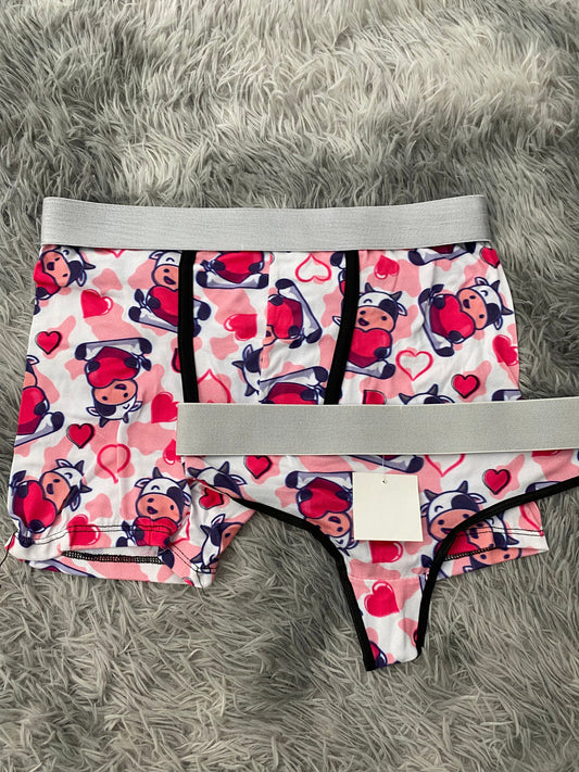 Vaquita y corazón Duo Con Tanga Xl