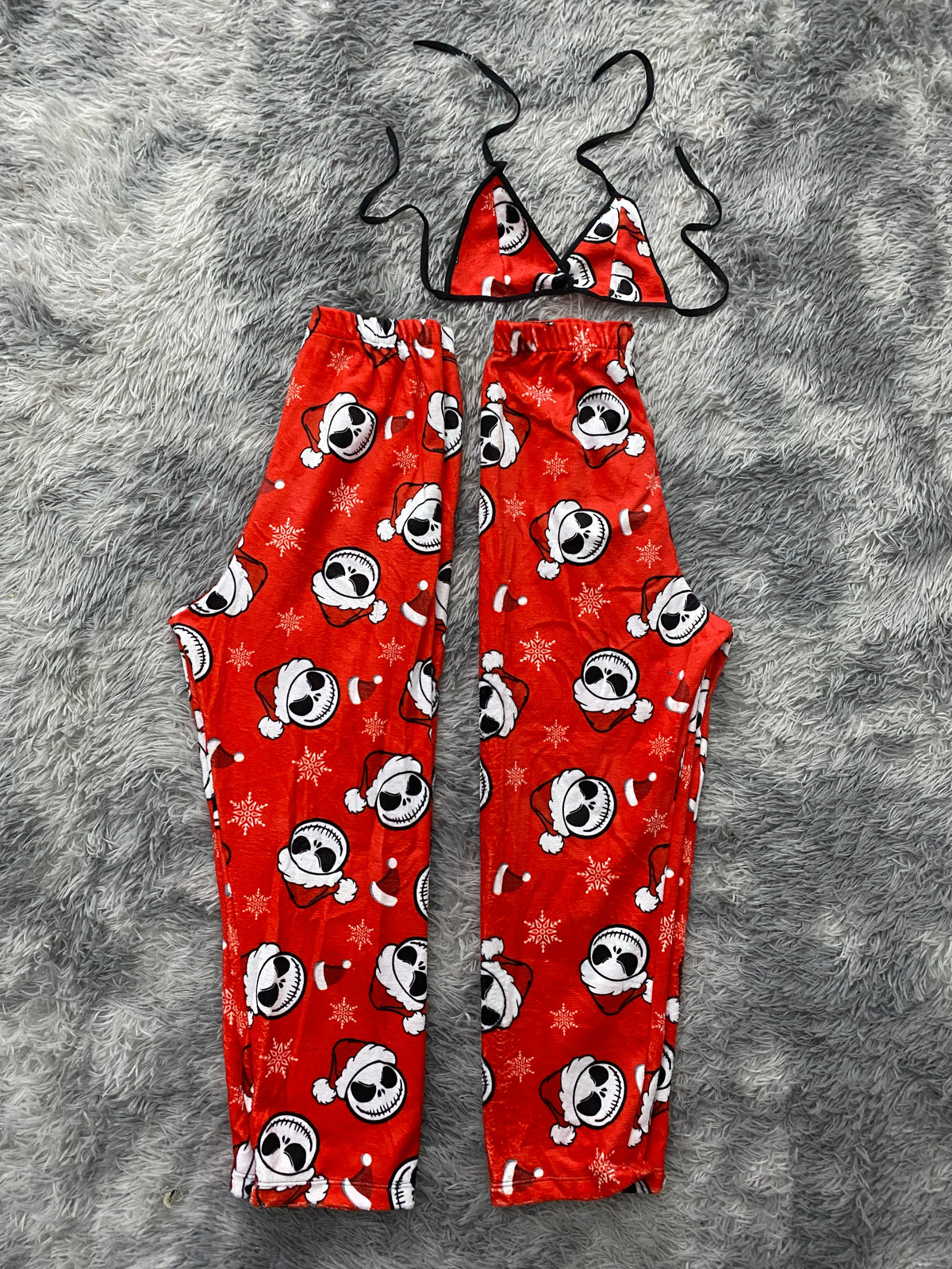 Jack navideño rojo Pijama Afelpada