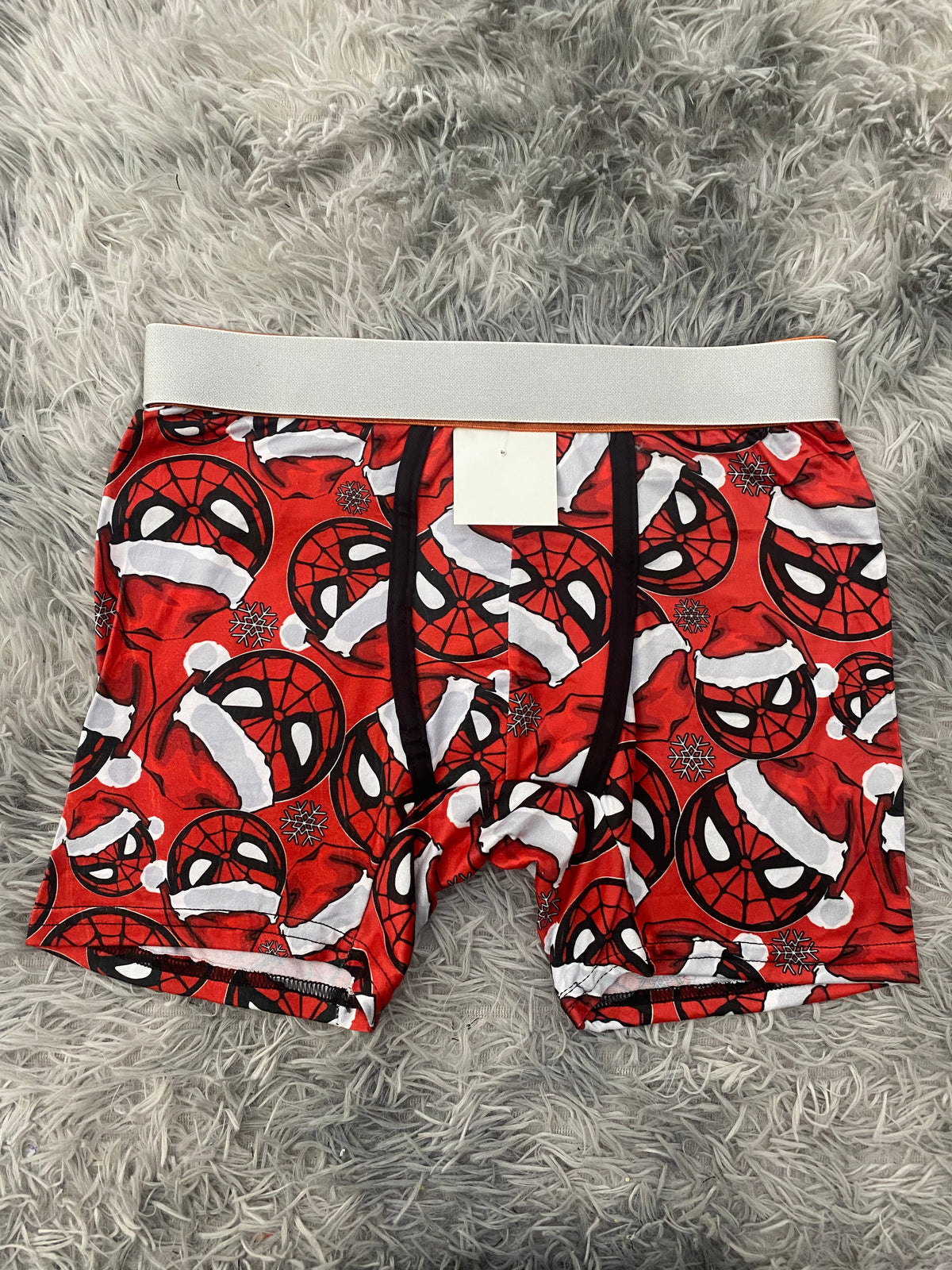 Spiderman cara y gorro navideño Boxer De Hombre unitalla