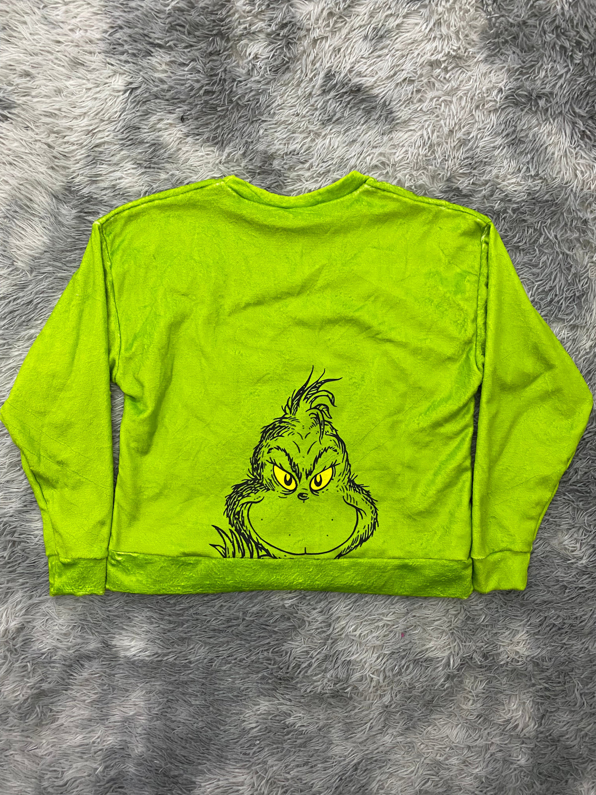 suéter navideño de grinch cara