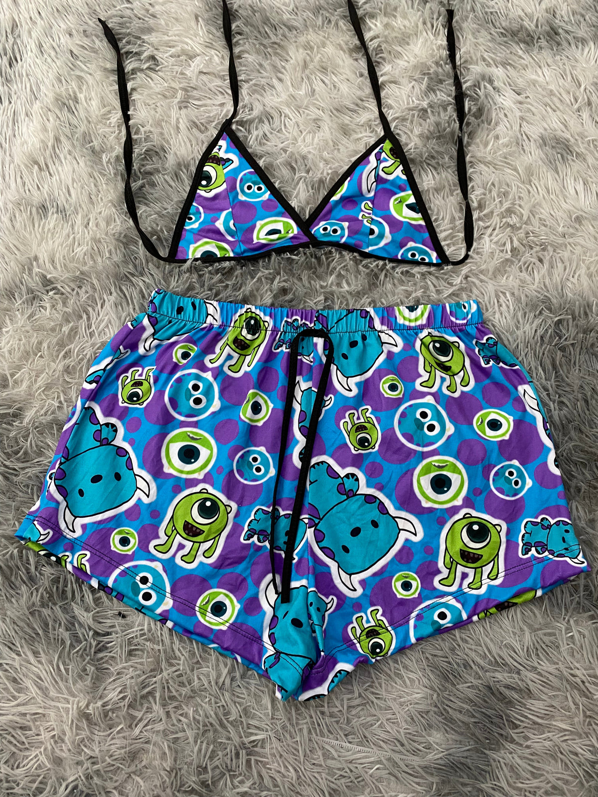 Monster Inc Top Con Short Unitalla De Brush