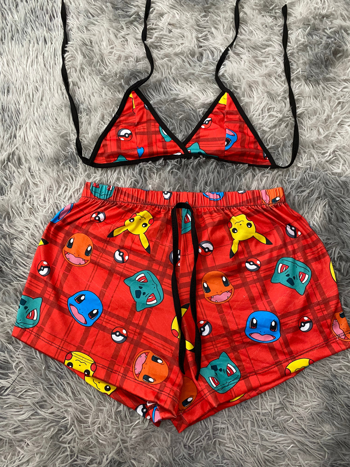 Pokémon cuadros Top Con Short Unitalla De Brush