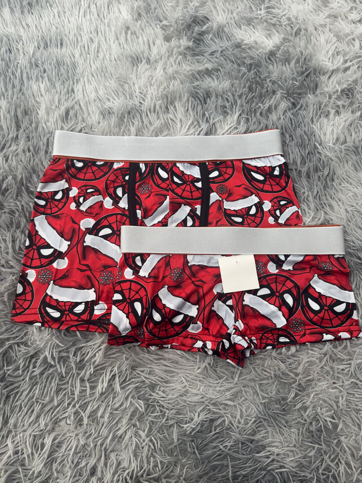 Spiderman y copos de nieve Duo Con Boxer Xl