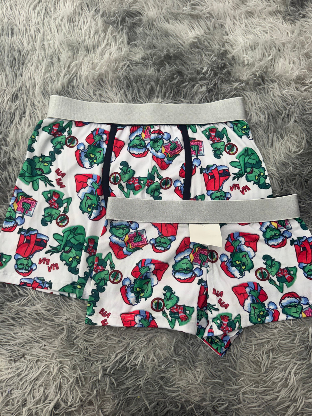 Grinch fondo blanco Duo Con Boxer Unitalla