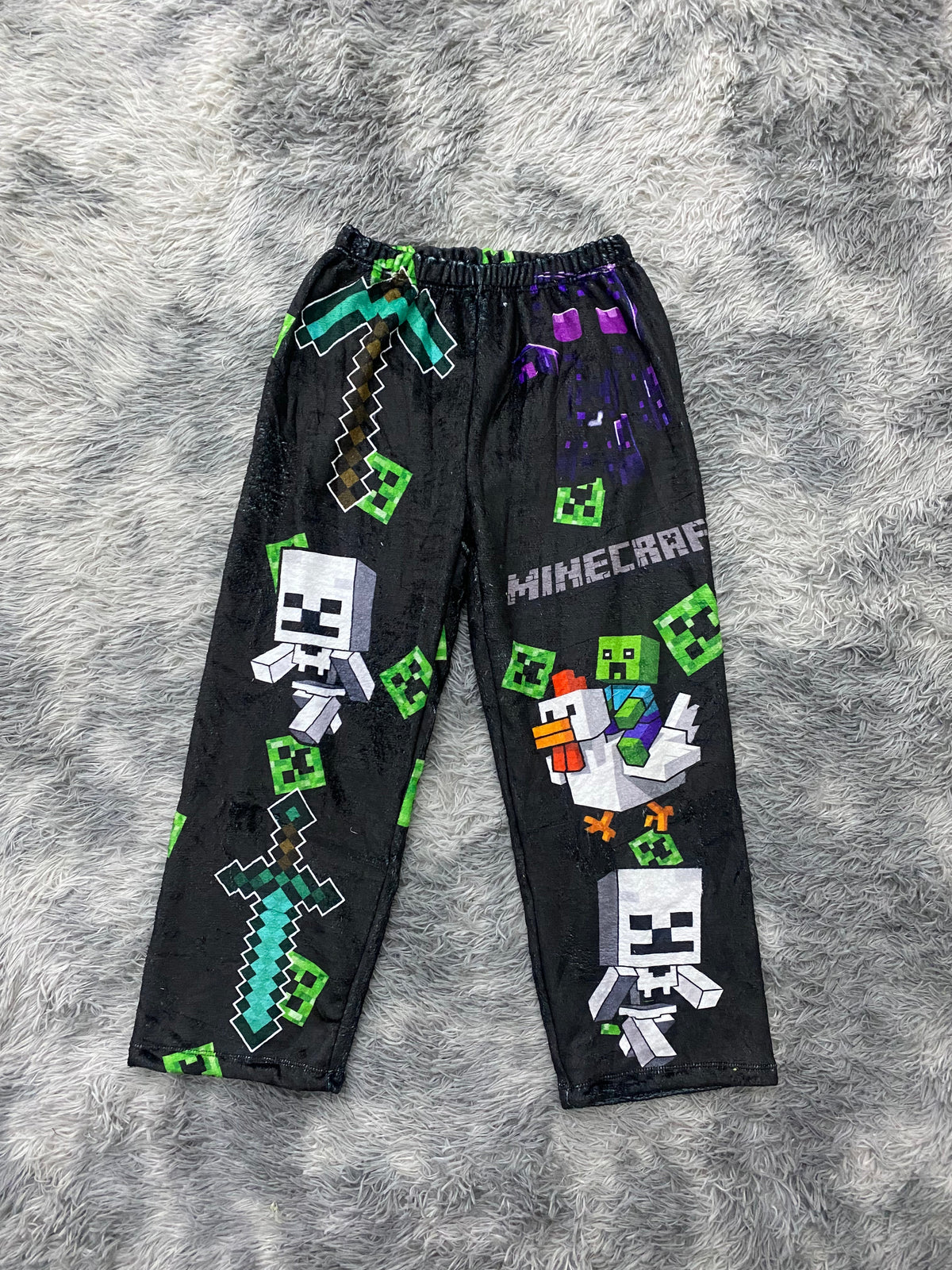 pijama de hombre pantalón afelpado de Minecraft