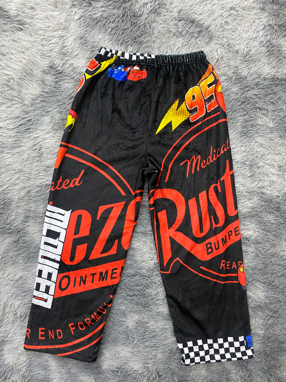 pijama de hombre pantalón afelpado de Rayo McQueen negro