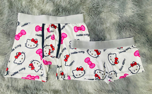 Hello Kitty Bow Rosa Duo Unitalla Con boxer