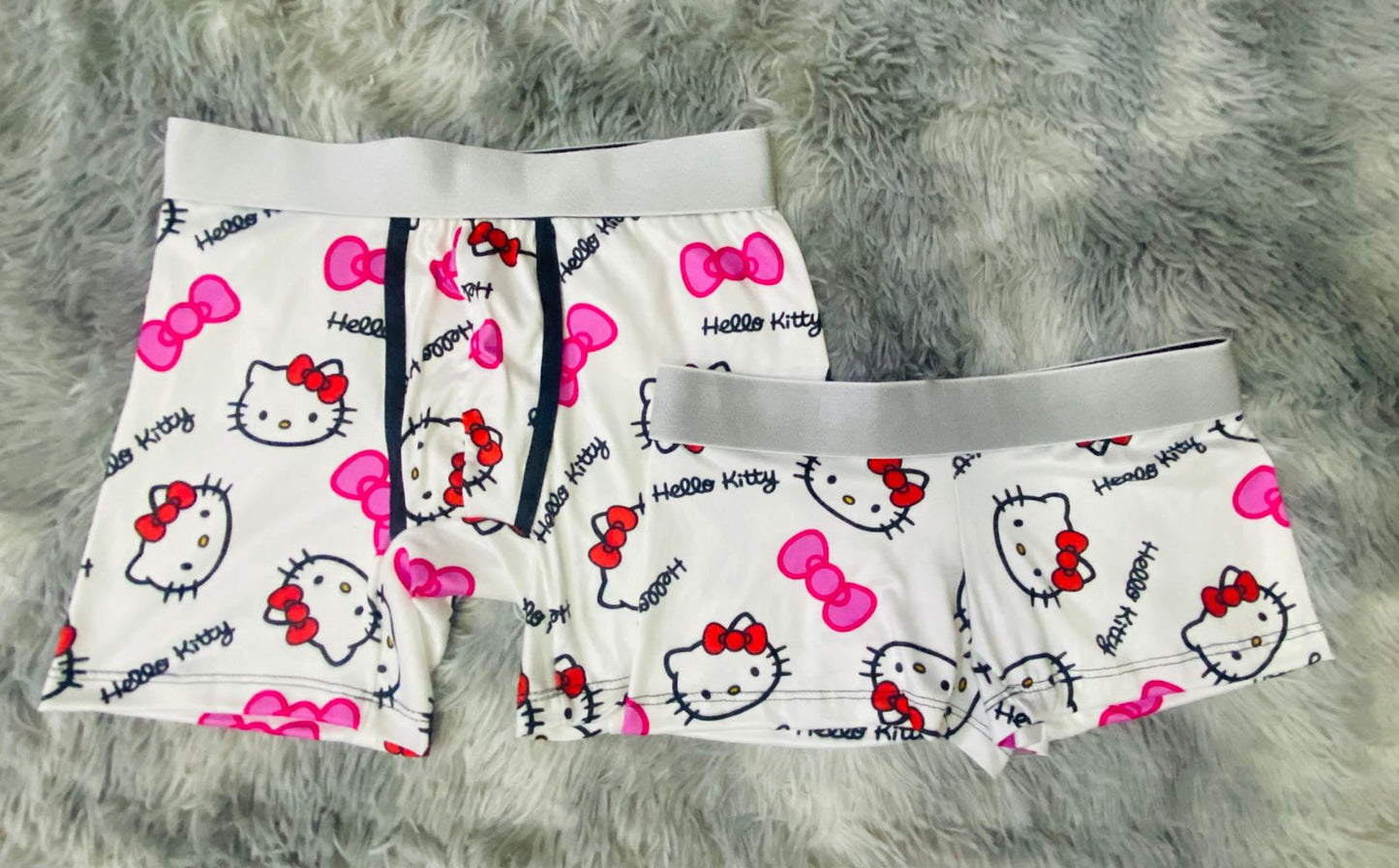 Hello Kitty Lazo Rosa Duo de pijama de 5 piezas.