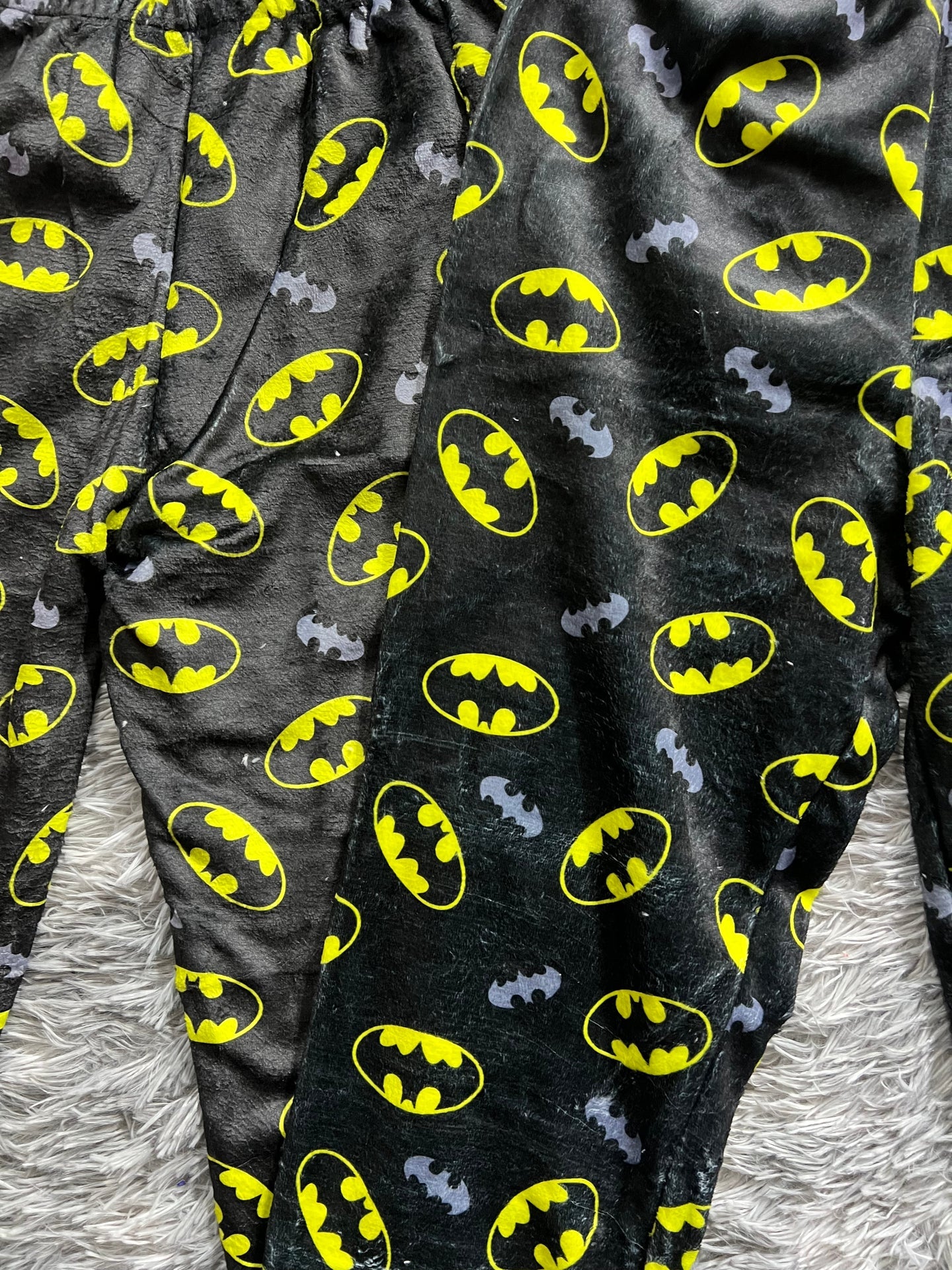 Batman negro y gris Duo de Pijama Afelpada