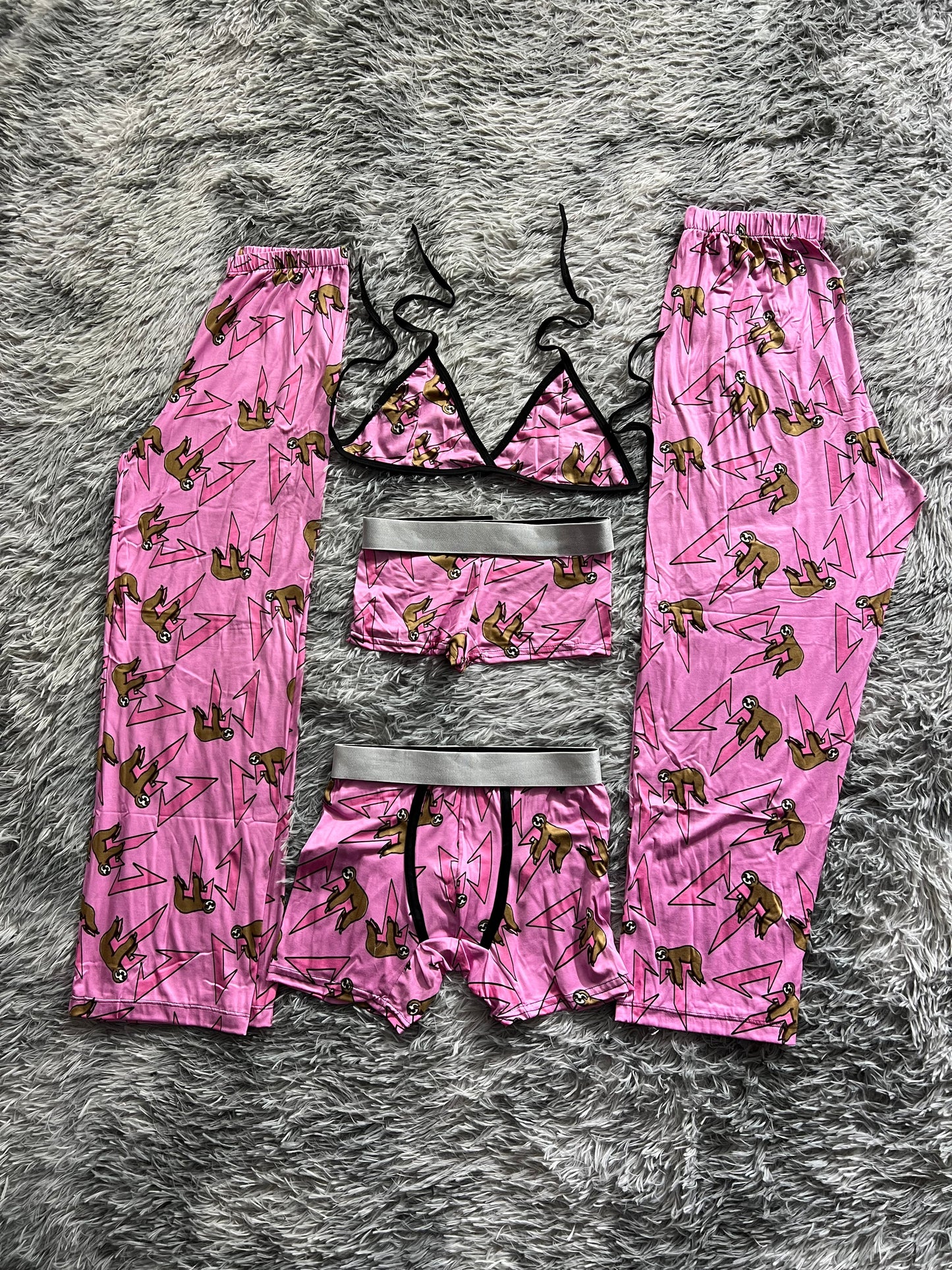 CT rosa pijama 5 piezas